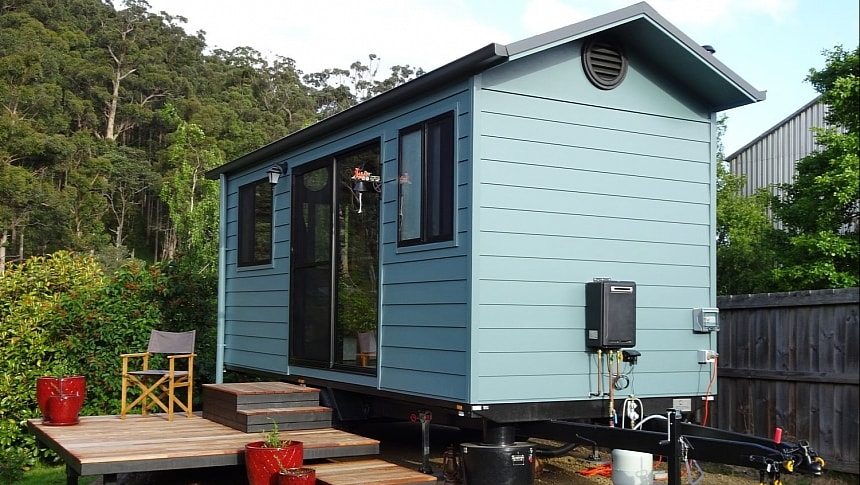 Discover the fun and whimsical interior of this ultra-compact tiny house in Tasmania